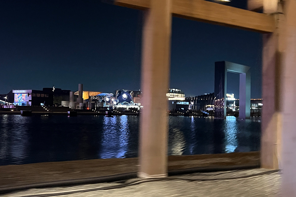 夜の万博会場がとても綺麗でした