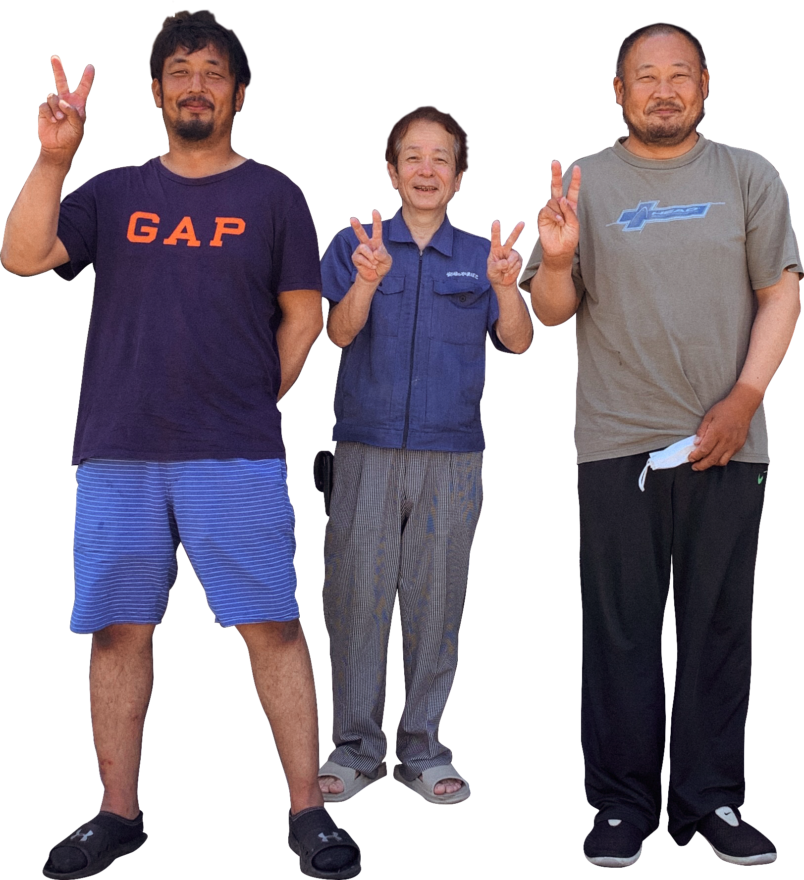 楠家さん兄弟と安岡社長